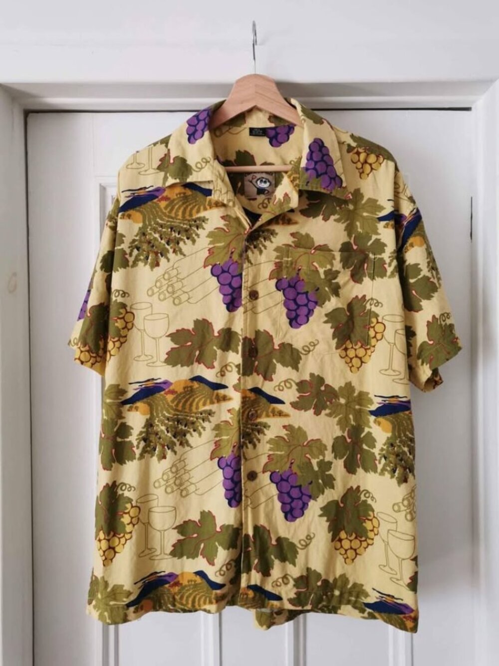 Vintage Wine Print Shirt